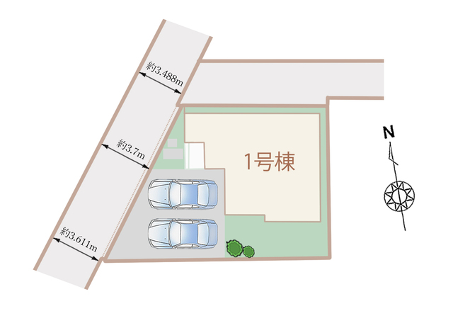 ハートフルタウン(名)守山区中志段味8期の見取り図