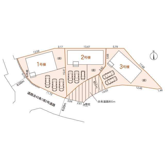 クレイドルガーデン尾道市栗原町 第5の見取り図