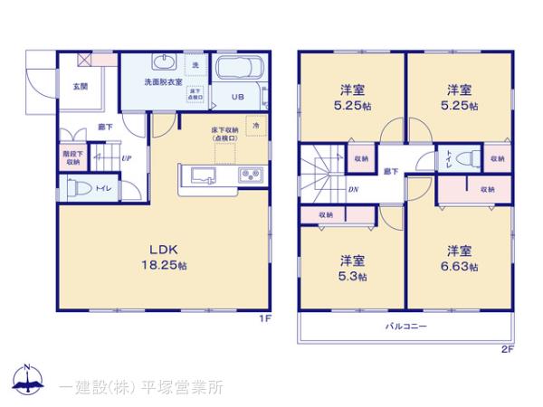 リーブルガーデン座間市立野台１丁目の見取り図
