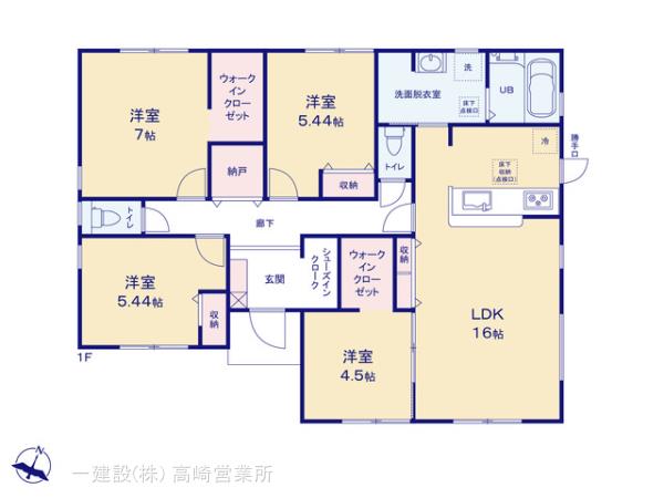 リーブルガーデン甘楽白倉の見取り図