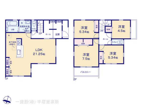 リーブルガーデン町田市玉川学園１丁目の見取り図