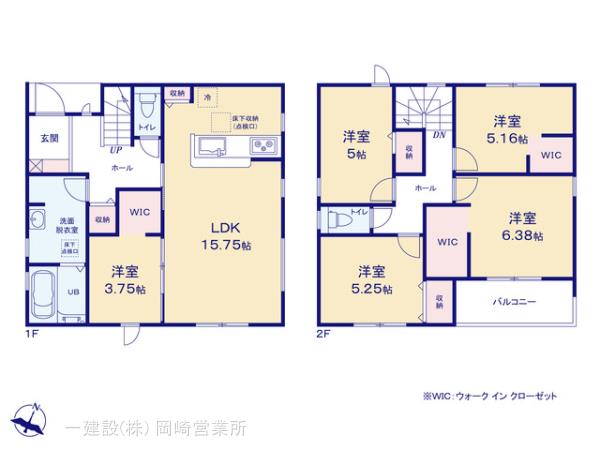 リーブルガーデン豊川第７１伊奈町の見取り図