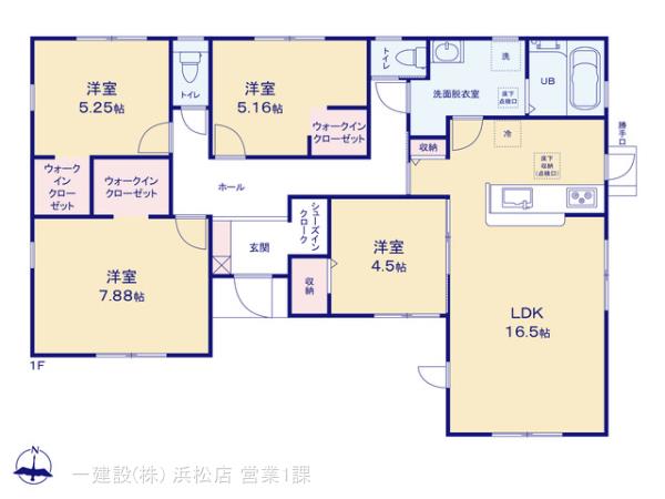 リーブルガーデン磐田福田中島１２期の見取り図