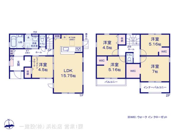 リーブルガーデン中央区米津町の見取り図
