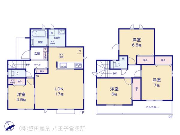 ハートフルタウン八王子川口町17期の見取り図