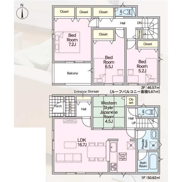 クレイドルガーデン柏市東山 第6の見取り図