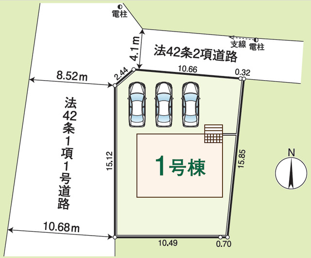 クレイドルガーデン所沢市荒幡 第21の見取り図