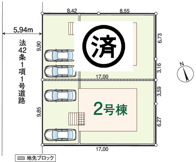 クレイドルガーデン毛呂山町南台 第6の見取り図