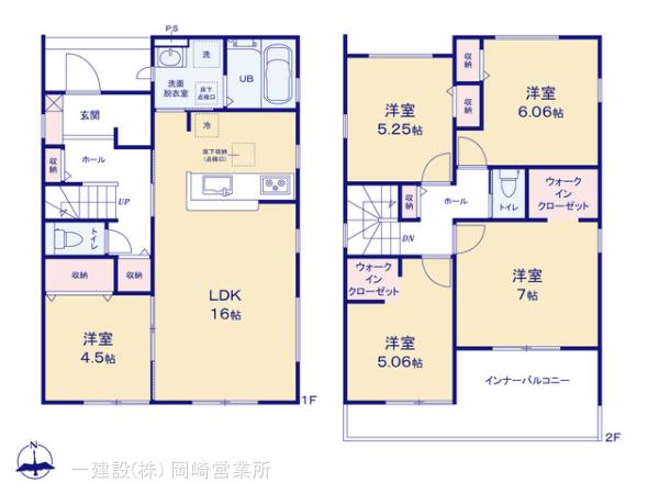リーブルガーデン西尾第６６家武町の見取り図
