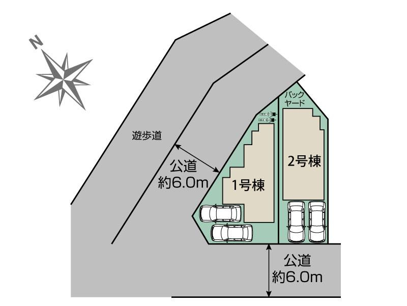 ブルーミングガーデンみよし市天王台２期２棟の見取り図