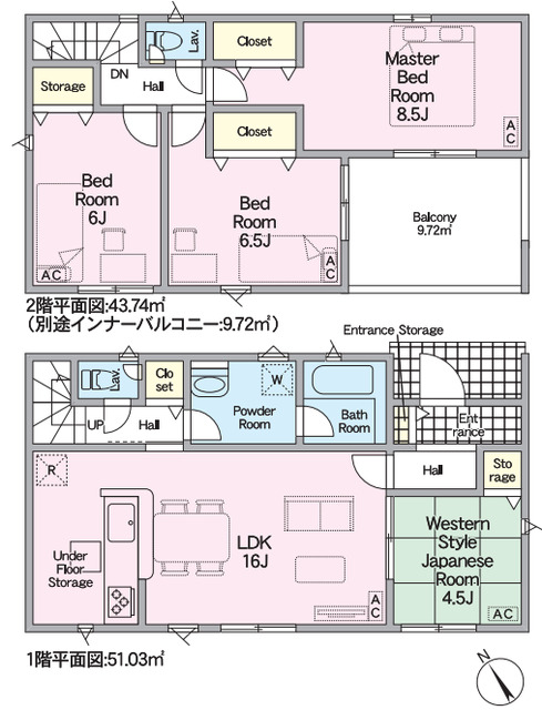 クレイドルガーデン羽島市竹鼻町蜂尻 第1の見取り図