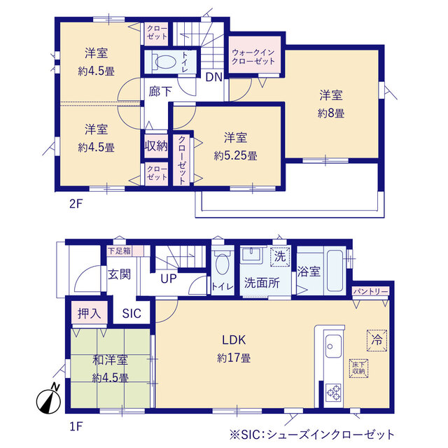 グラファーレ4213狭山市広瀬台８期１棟の見取り図