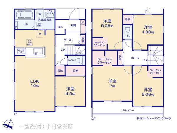 リーブルガーデン常滑市西之口２丁目の見取り図