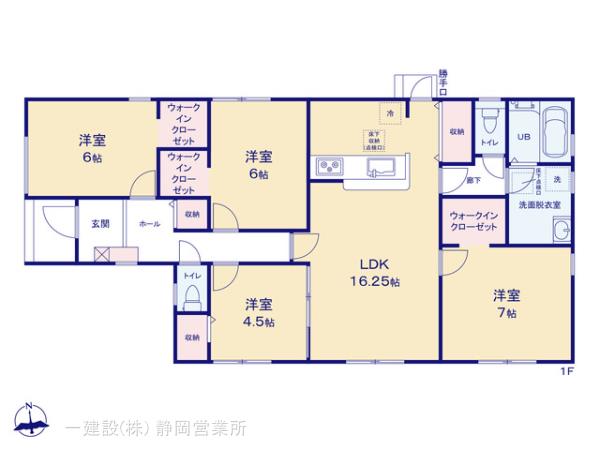 リーブルガーデン袋井市愛野の見取り図