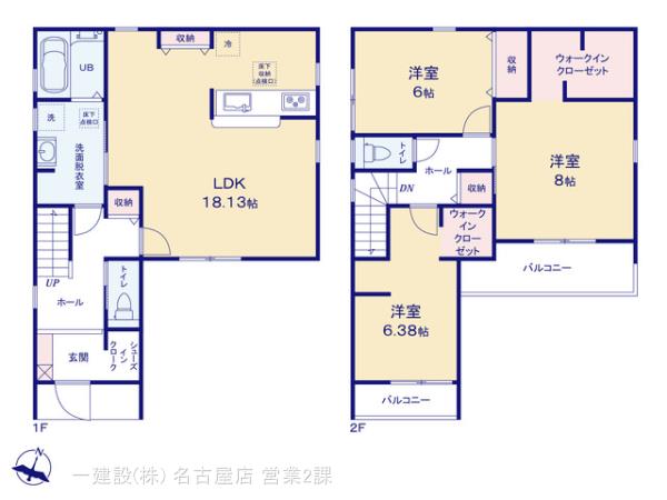 リーブルガーデン豊山町豊場諏訪の見取り図