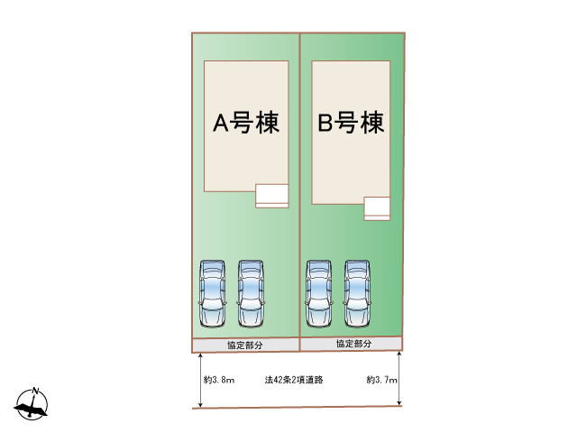 ハートフルタウン(中)御幸本町7期の見取り図