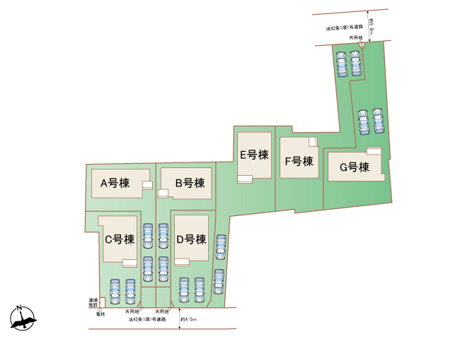 ハートフルタウン(中)南大通り三丁目1期の見取り図