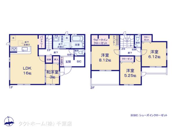 グラファーレ4273千葉市長作台１０期２棟の見取り図
