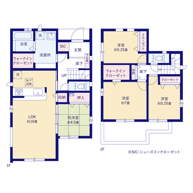 グラファーレ4273袖ヶ浦市今井４期１棟の見取り図