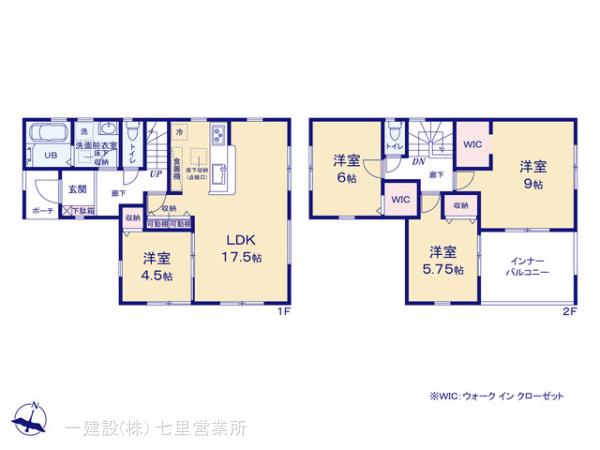 リーブルガーデン蓮田貝塚の見取り図