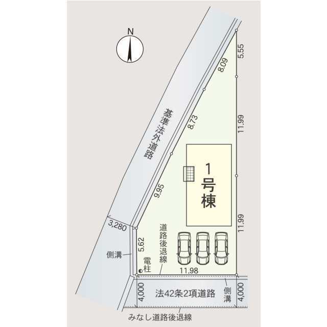 クレイドルガーデン丸亀市飯山町東坂元 第2の見取り図