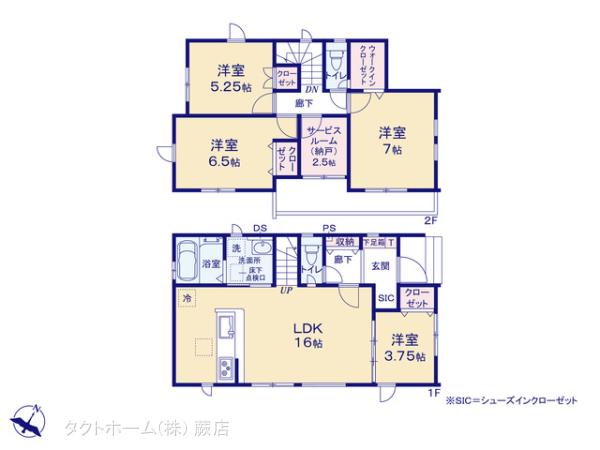 グラファーレ4219草加市青柳２０期２棟の見取り図