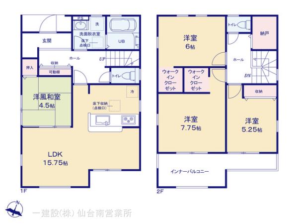 リーブルガーデン名取が丘5丁目8期の見取り図
