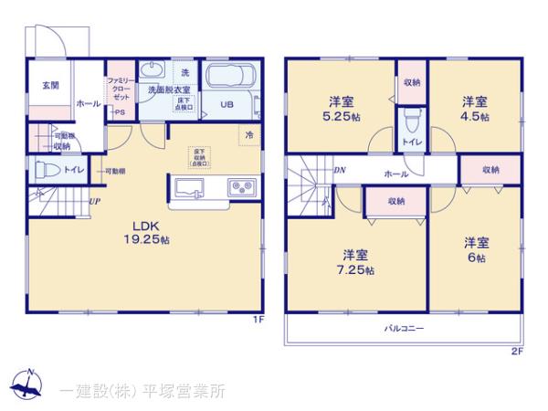 リーブルガーデン瀬谷区相沢４丁目の見取り図