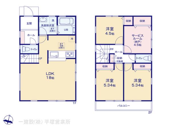 リーブルガーデン瀬谷区相沢４丁目の見取り図
