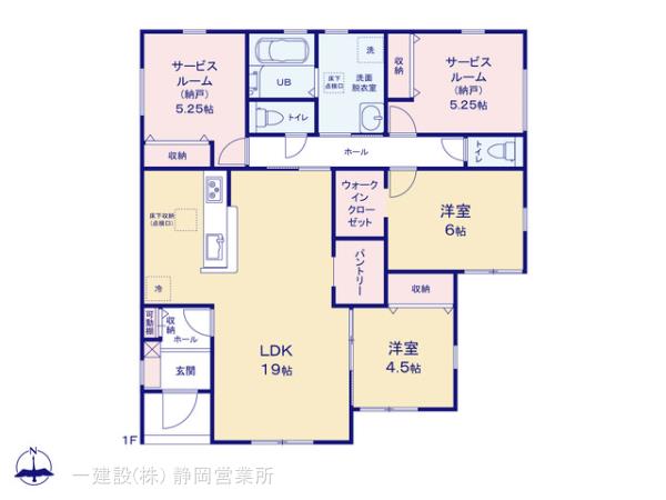 リーブルガーデン清水区三保松原町の見取り図