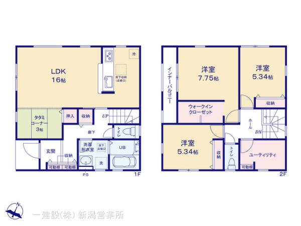リーブルガーデン新発田豊町第5の見取り図