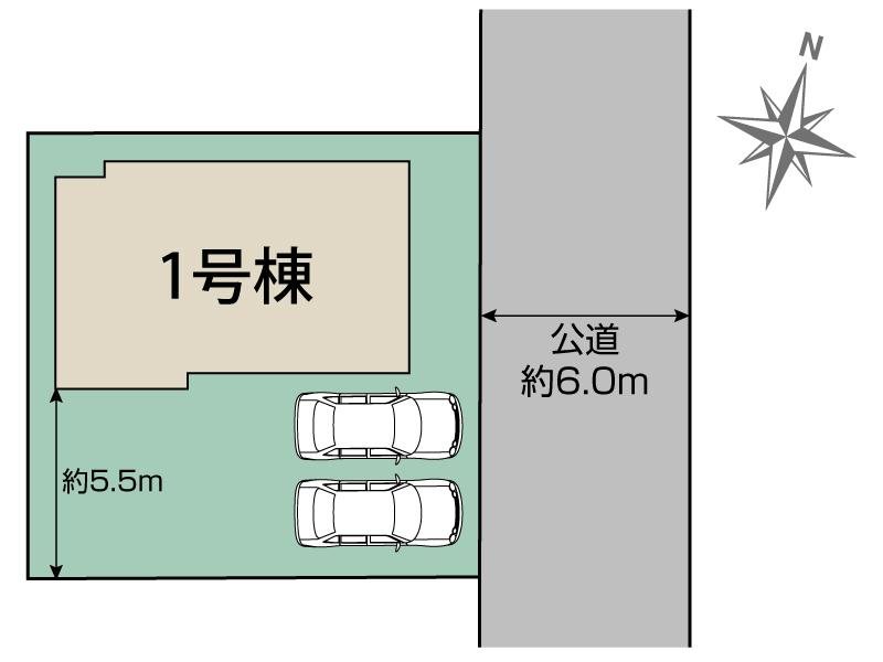 ブルーミングガーデン船橋市松が丘３丁目２期１棟の見取り図