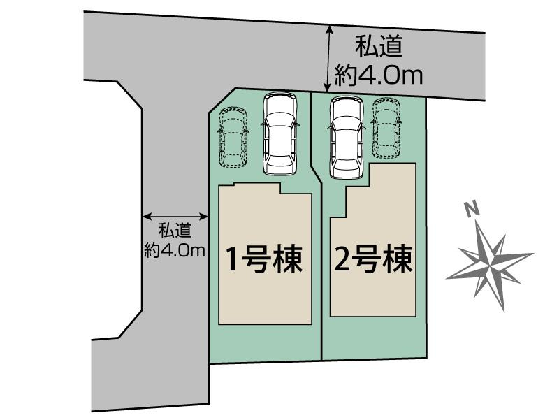 ブルーミングガーデン八王子市中野上町３丁目２棟の見取り図