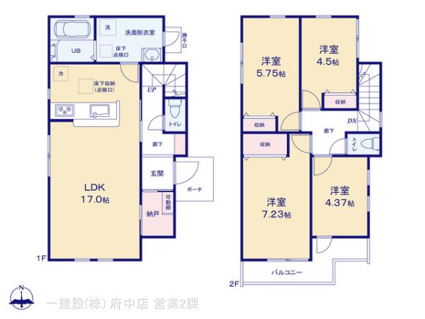 リーブルガーデン多摩市桜ケ丘１期の見取り図