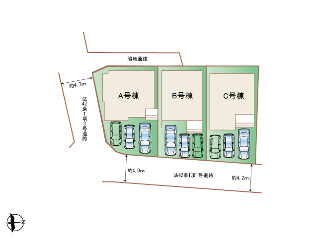 ハートフルタウン那覇市小禄772番の見取り図