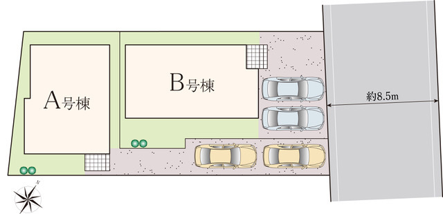 ハートフルタウン葛飾区西水元1丁目704番の見取り図