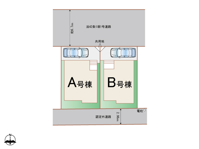 ハートフルタウン高槻柱本新町254番の見取り図