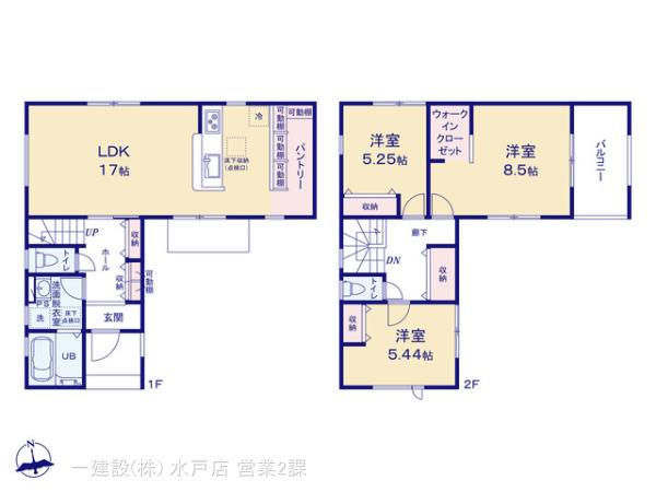 リーブルガーデン高萩市島名８期の見取り図