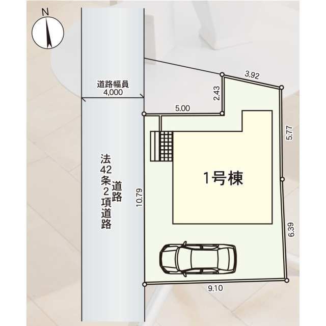 クレイドルガーデン府中市白糸台 第5の見取り図