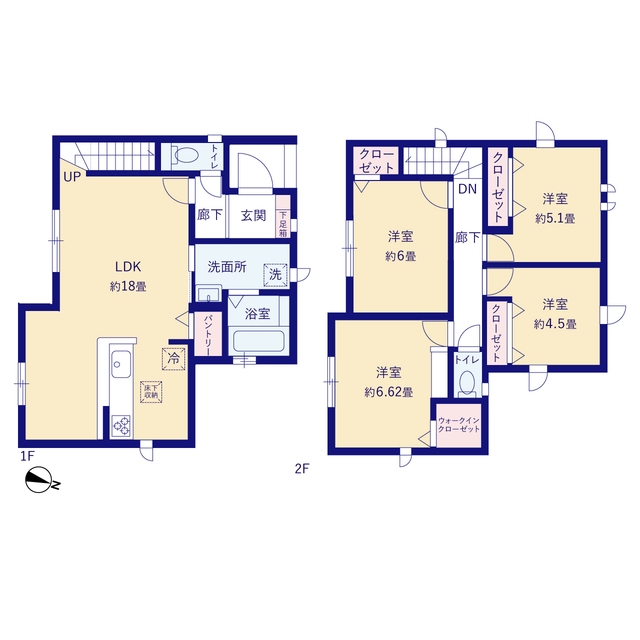 グラファーレ4244綾瀬市大上１１期１棟の見取り図