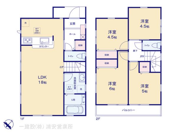 リーブルガーデン勝田台６丁目の見取り図