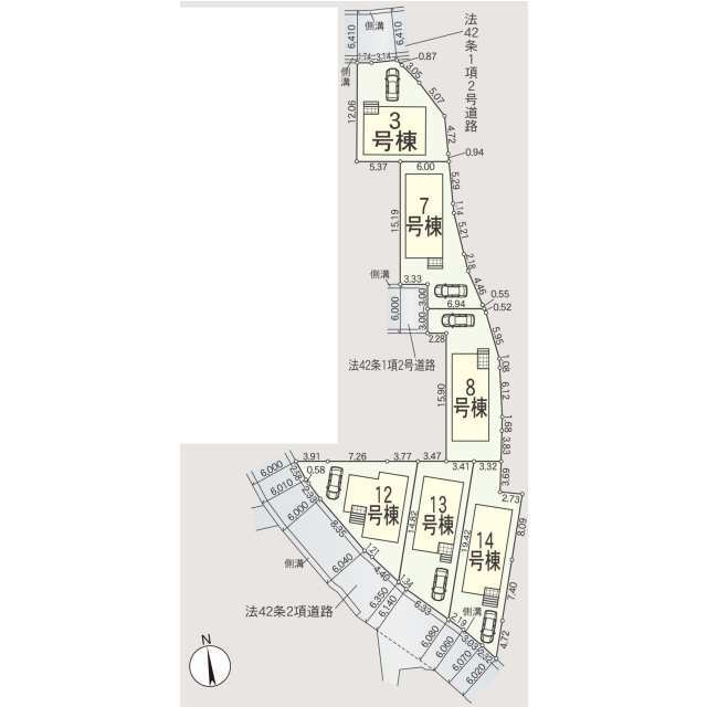 クレイドルガーデン京都市山科区北花山市田町 第1の見取り図