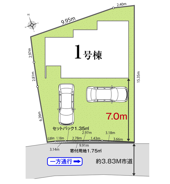 リナージュ木更津文京５丁目２４－１期の見取り図