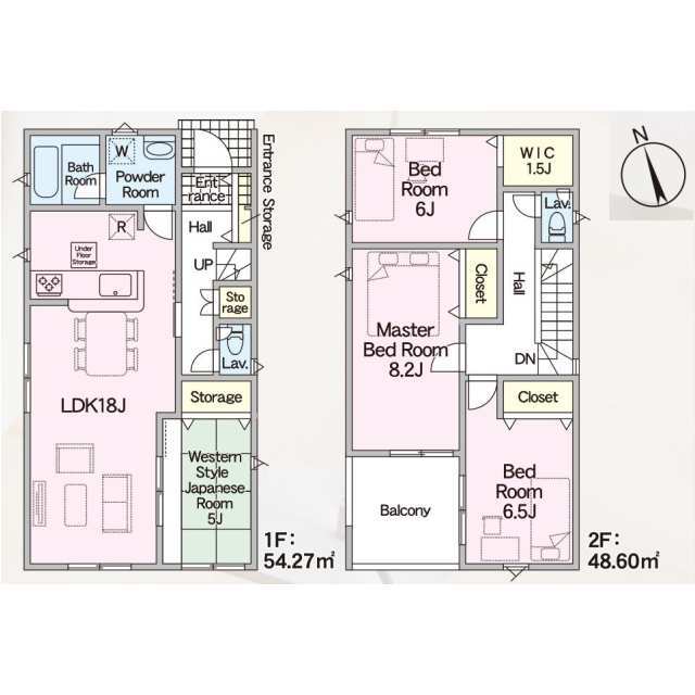 クレイドルガーデン久留米市諏訪野町 第5の見取り図