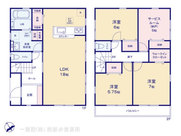 リーブルガーデン三郷市戸ケ崎１７期の見取り図