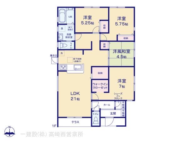 リーブルガーデン第４吉井町長根の見取り図