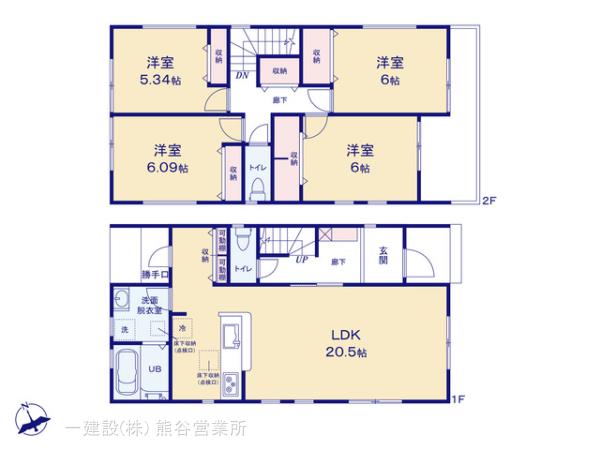 リーブルガーデン深谷東大沼の見取り図
