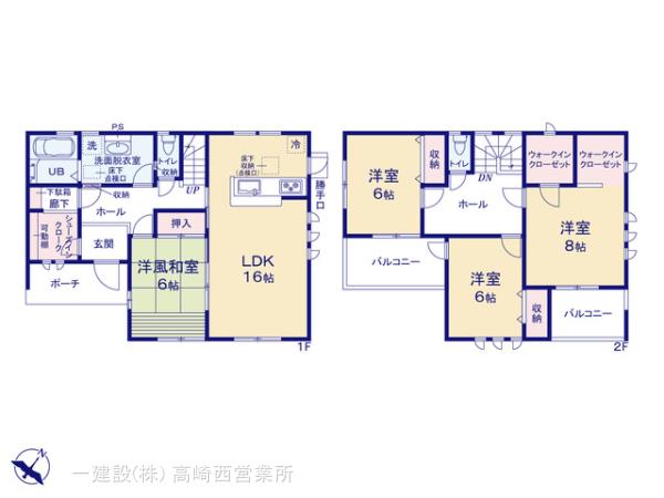 リーブルガーデン第４前橋駒形の見取り図