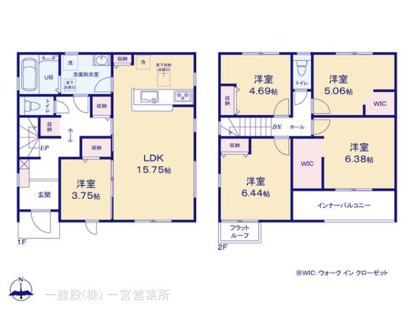 リーブルガーデン一宮市今伊勢町馬寄第４の見取り図