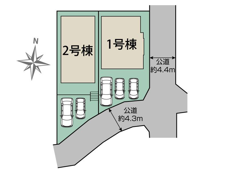ブルーミングガーデン横浜市瀬谷区橋戸３丁目２棟の見取り図